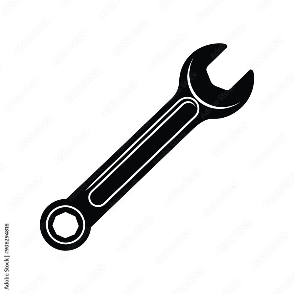 a silhouette of a wrench a silhouette of a wrench