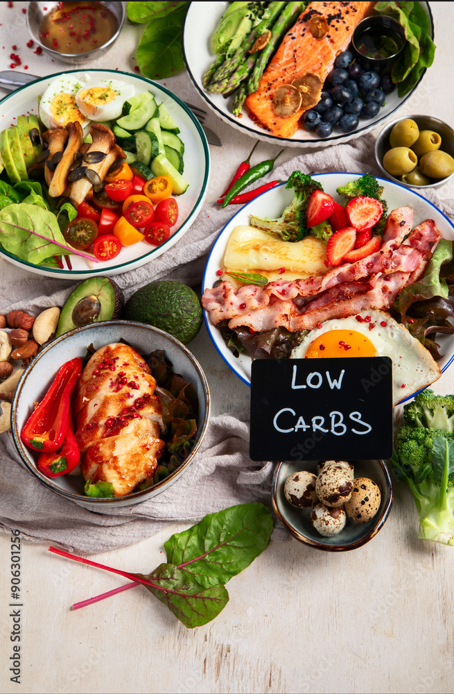 Cooked, healthy keto diet food. Cooked, healthy keto diet food.