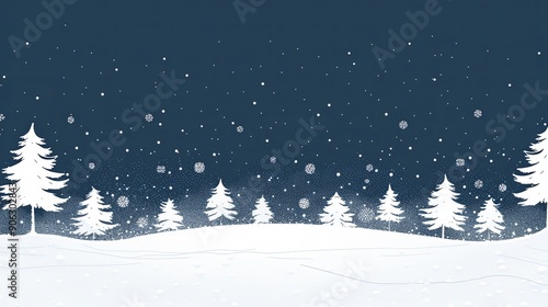 Wallpaper Mural Tranquil Winter Wonderland Snow Covered Pines and Serene Sky Torontodigital.ca