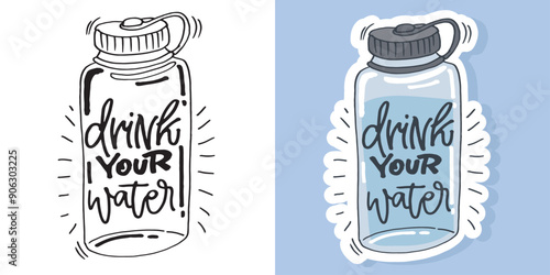 Cute hand drawn doodle lettering quote. Lettering for t-shirt design, mug print, bag print, clothes fashion. 100% hand drawn vector image.