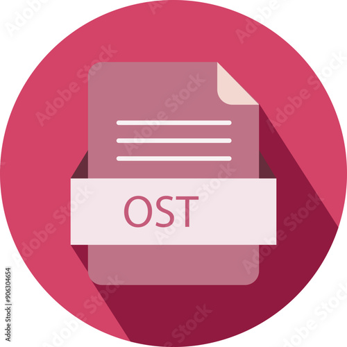 OST File icon with black shadow