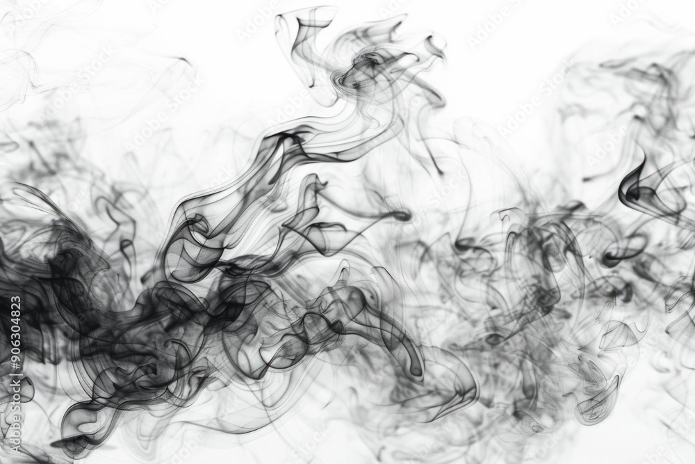 Smoke on White Background