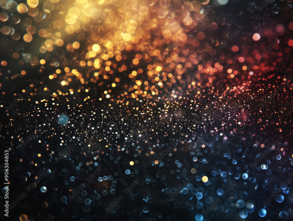 Blurred bokeh light on dark background Blurred bokeh light on dark background