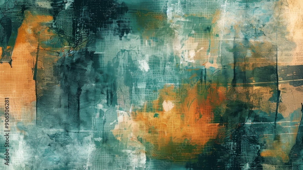 Mixed media layers forming abstract background or texture Mixed media layers forming abstract background or texture