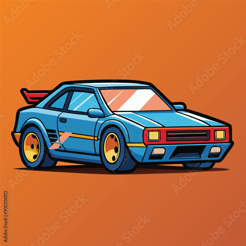 car flat vector design illustration