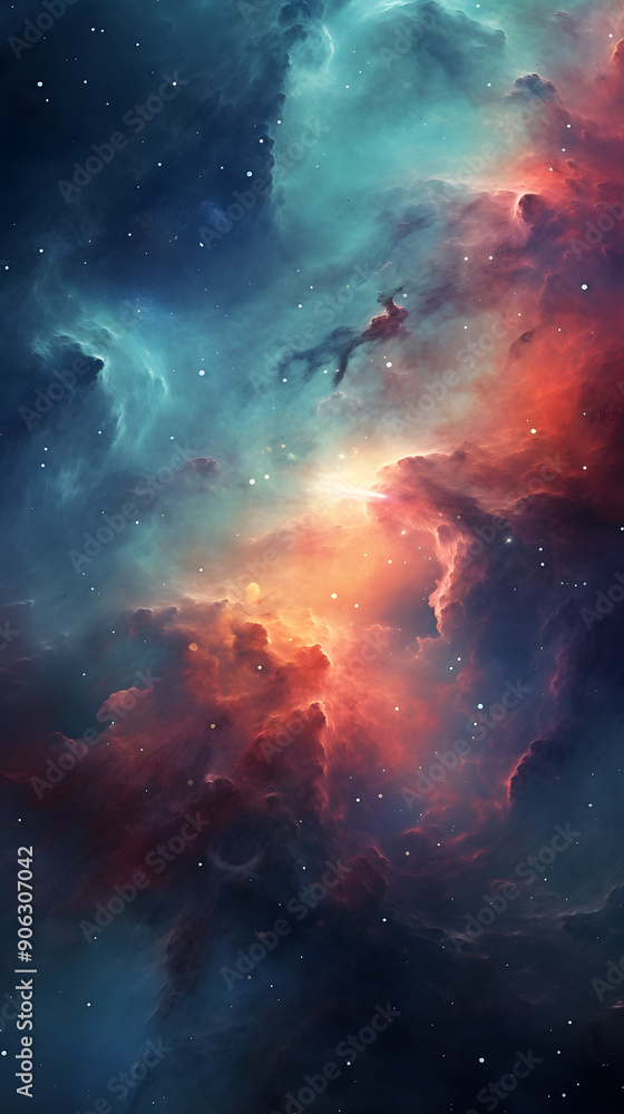 Digital colorful starry sky abstract graphic poster background Digital colorful starry sky abstract graphic poster background
