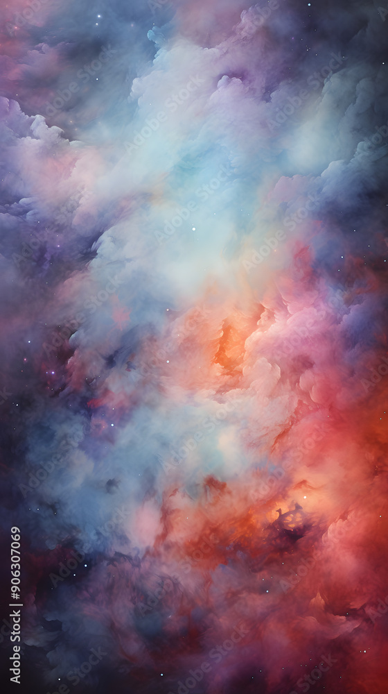 custom made wallpaper toronto digitalDigital colorful starry sky abstract graphic poster background