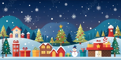 Wallpaper Mural Christmas background Torontodigital.ca