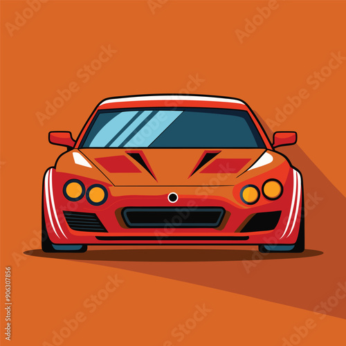 car flat vector design illustration