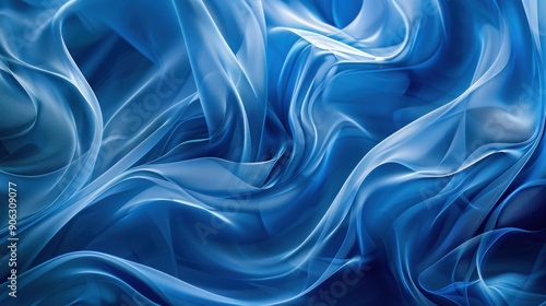 Wallpaper Mural Abstract Blue Silk Fabric Torontodigital.ca
