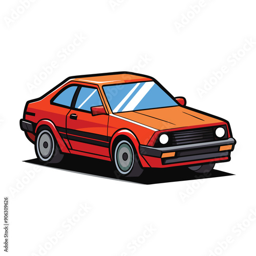 car flat vector design illustration