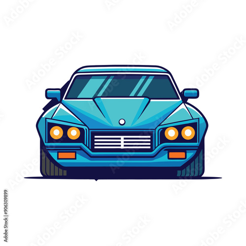 car flat vector design illustration