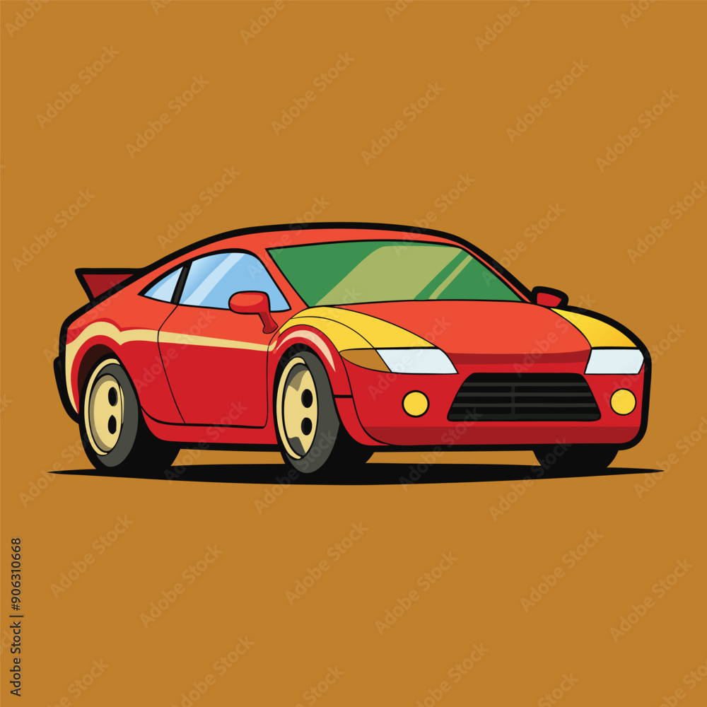 Fototapeta premium car flat vector design illustration