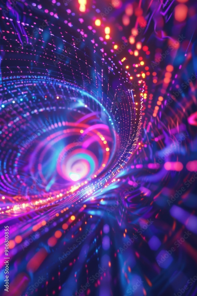 Obraz premium Spiral Light Installation