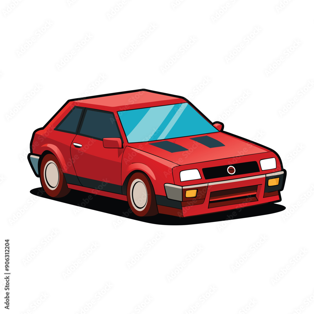 Fototapeta premium car flat vector design illustration