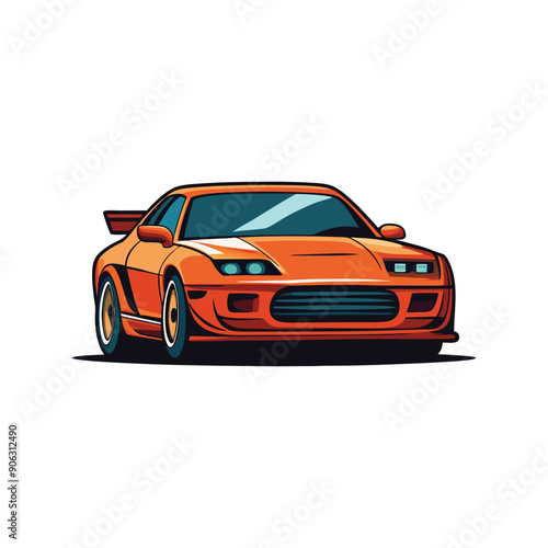 car flat vector design illustration