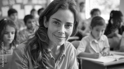Woman in classroom