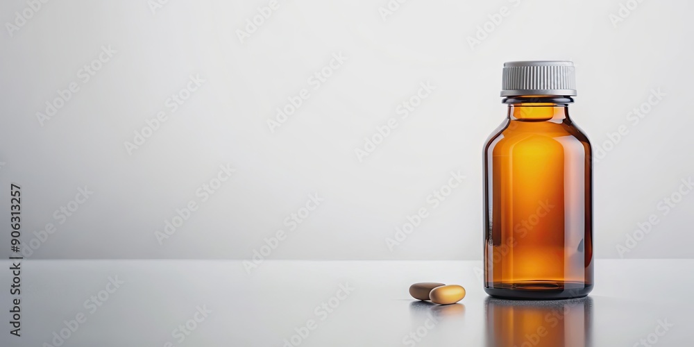 Bottle of medicine on white background, medicine, pill bottle, prescription, healthcare, pharmaceutical, remedy Bottle of medicine on white background, medicine, pill bottle, prescription, healthcare, pharmaceutical, remedy