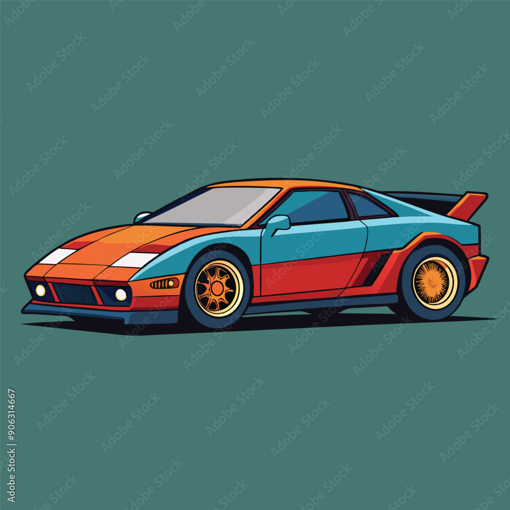 Obraz premium car flat vector design illustration