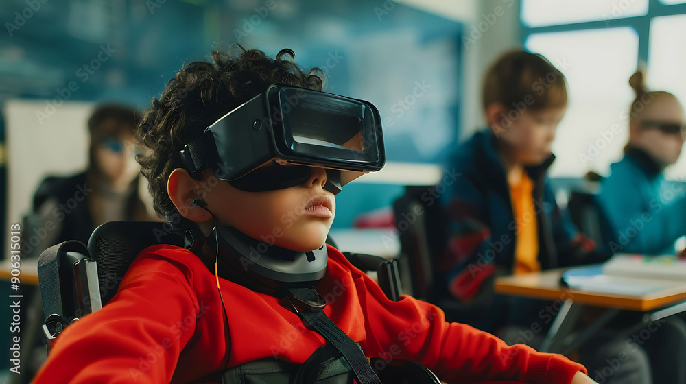 Dystopian future where inclusive education is powered by advanced assistive technology supporting children with learning disabilities Dystopian future where inclusive education is powered by advanced assistive technology supporting children with learning disabilities