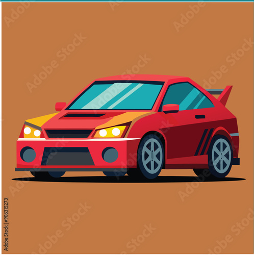 car flat vector design illustration