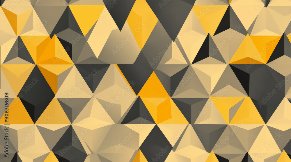A geometric pattern featuring concentric triangles in shades of yellow and grey, creating a modern and sophisticated background. A geometric pattern featuring concentric triangles in shades of yellow and grey, creating a modern and sophisticated background.