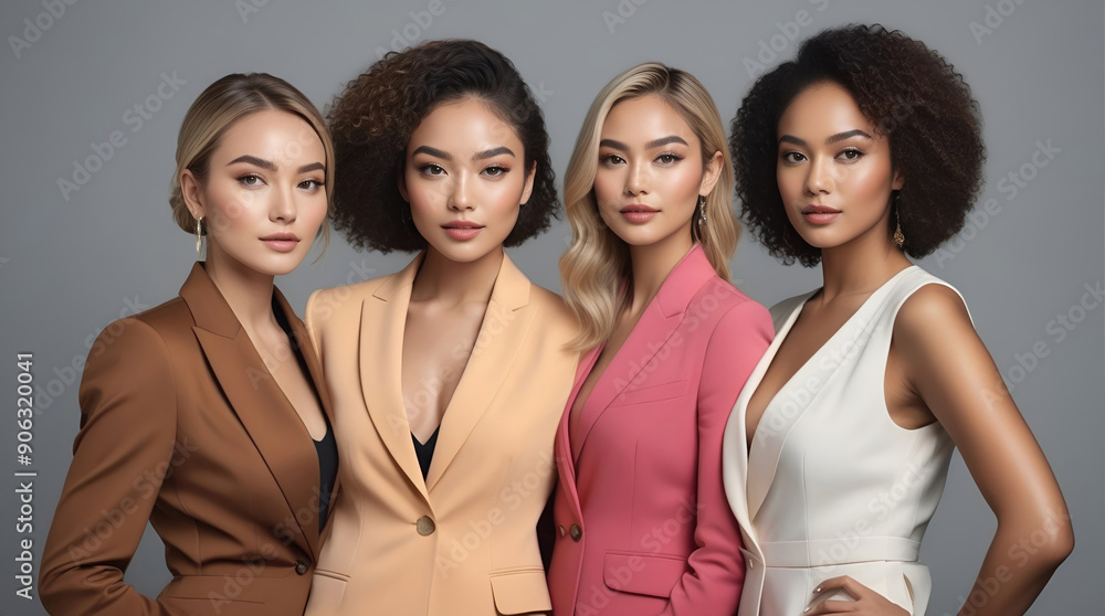 group of talented successful young business women group of talented successful young business women