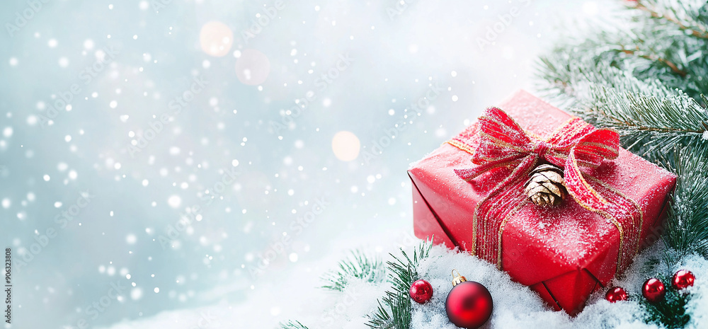 Obraz premium christmas gift box