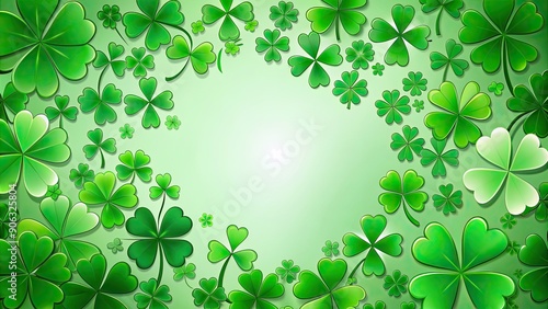 s of clovers and shamrocks in various shapes and sizes, clover, shamrock,plant, green, luck, Irish