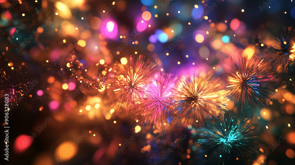 Fototapeta premium fireworks in the night sky