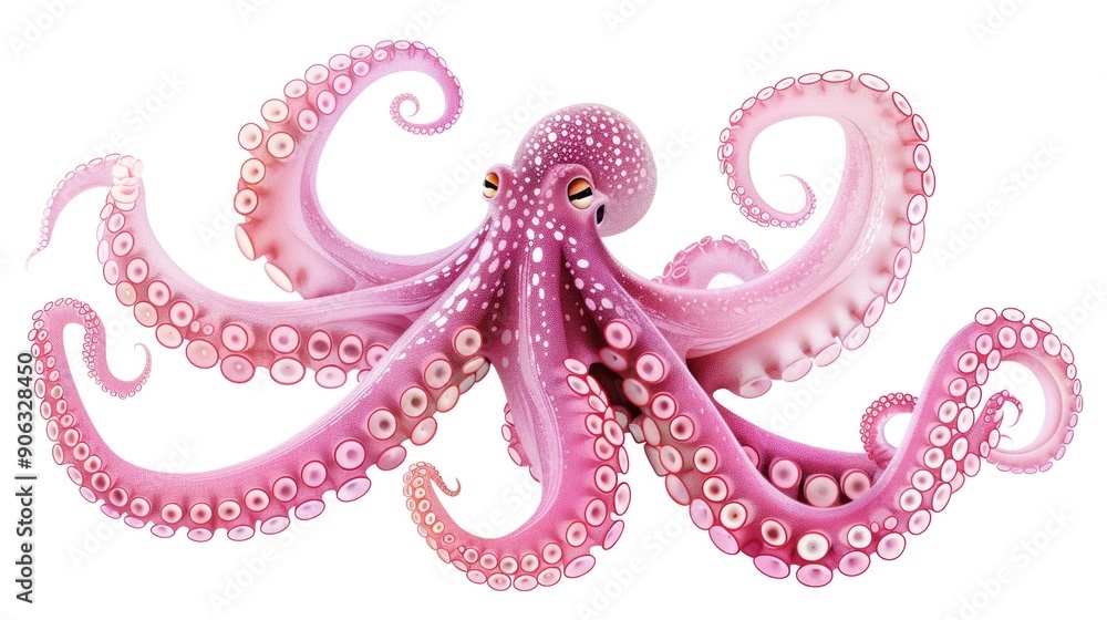 Fototapeta premium Pink Octopus