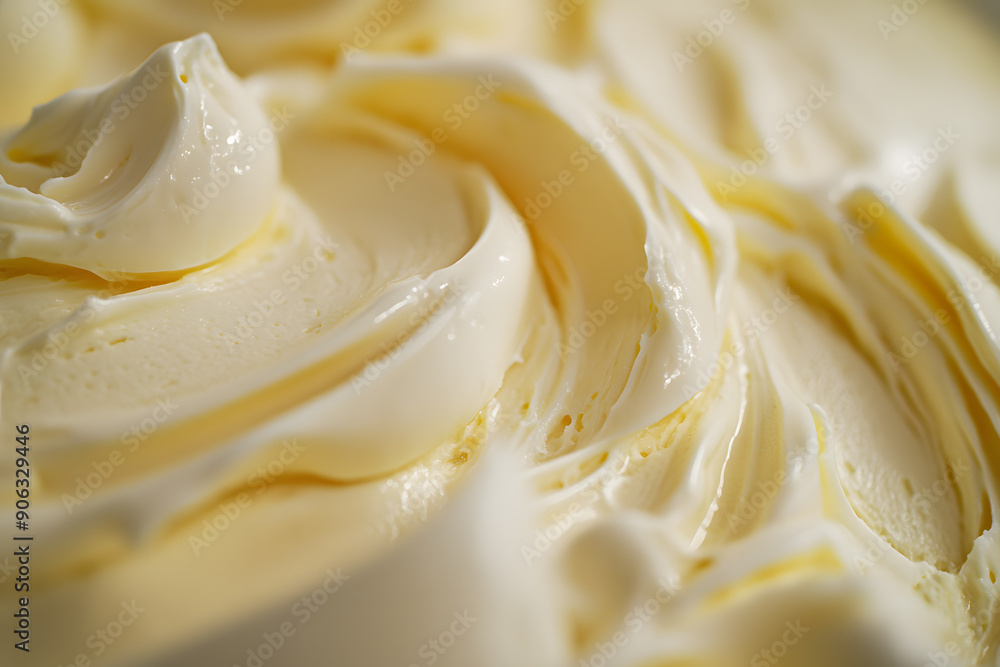 Soft whipped butter textured background. Creamy surface and texture is swirled and mixed Soft whipped butter textured background. Creamy surface and texture is swirled and mixed