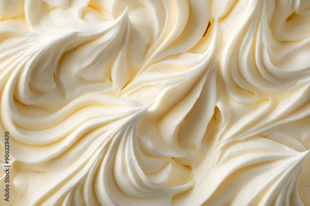 Soft whipped butter textured background. Creamy surface and texture is swirled and mixed Soft whipped butter textured background. Creamy surface and texture is swirled and mixed