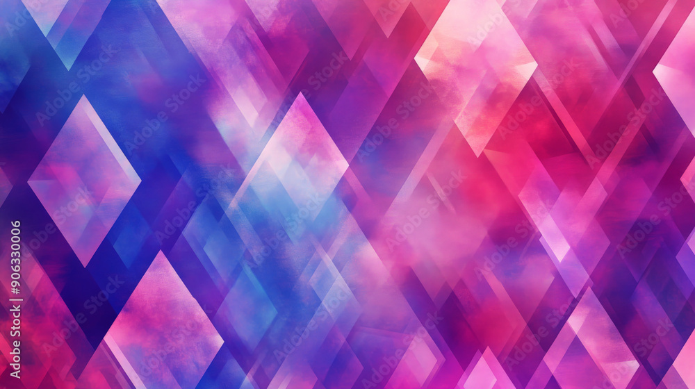 A geometric pattern with triangles and hexagons in vibrant shades of purple, pink, and blue, creating a lively and dynamic background. A geometric pattern with triangles and hexagons in vibrant shades of purple, pink, and blue, creating a lively and dynamic background.