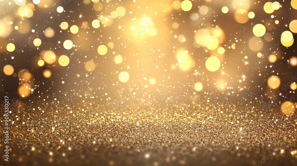 A gold background with subtle sparkles. The scattered glitter adds a festive, luxurious touch. A gold background with subtle sparkles. The scattered glitter adds a festive, luxurious touch.