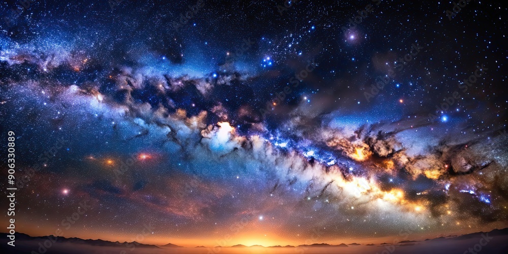 A mesmerizing view of the cosmos filled with countless stars, cosmos, stars, space, galaxy, universe, astronomy A mesmerizing view of the cosmos filled with countless stars, cosmos, stars, space, galaxy, universe, astronomy