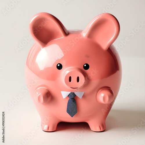 piggy bank isolated on white