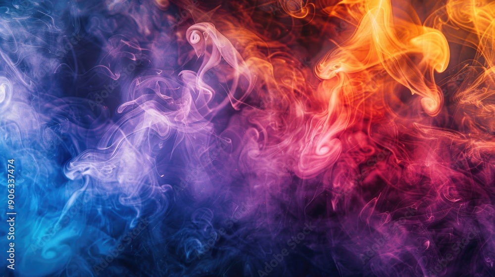 Colored Smoke Close-Up Colored Smoke Close-Up