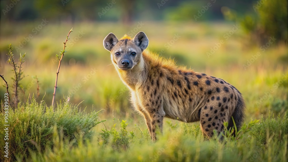 Hyena in the wild looking for prey, hyena, predator, wildlife, animal, African, carnivore, scavenger, hunting, wilderness Hyena in the wild looking for prey, hyena, predator, wildlife, animal, African, carnivore, scavenger, hunting, wilderness