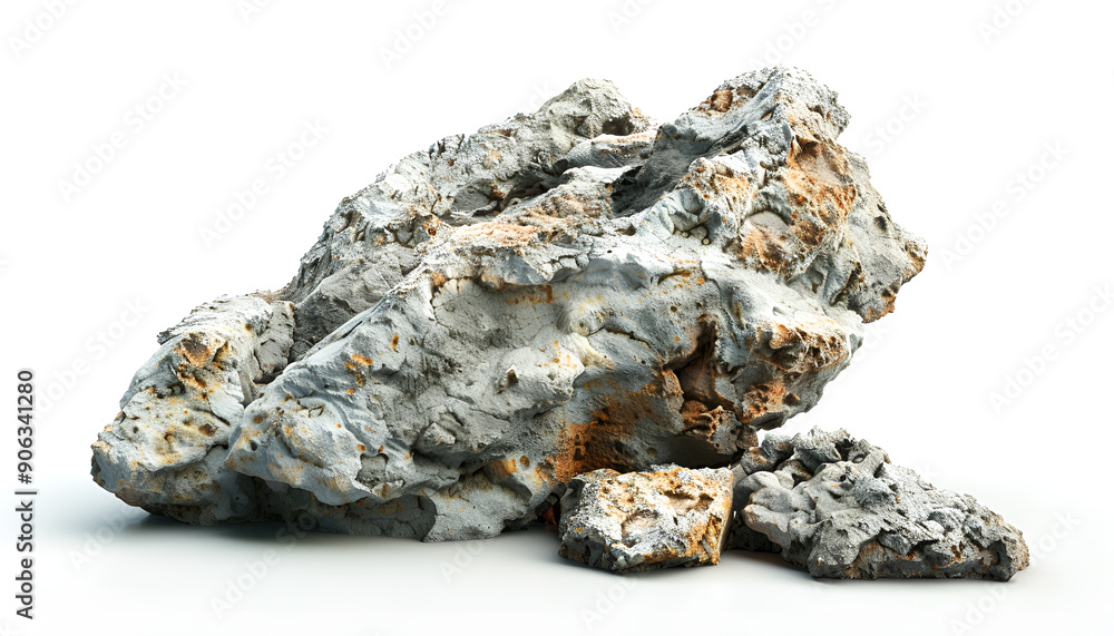 heavy reef rock Isolated on white background heavy reef rock Isolated on white background
