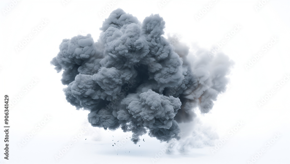 Dynamic 3D Rendering of Billowing Dark Smoke Clouds Dynamic 3D Rendering of Billowing Dark Smoke Clouds