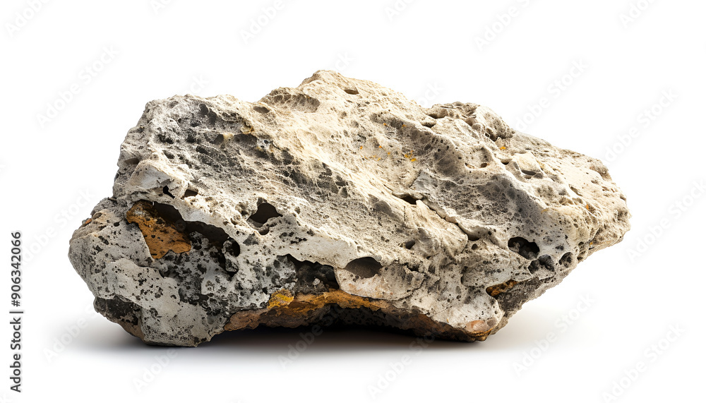 Obraz premium heavy reef rock Isolated on white background