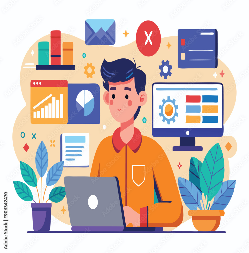 Fototapeta premium UiUx Designer vector design