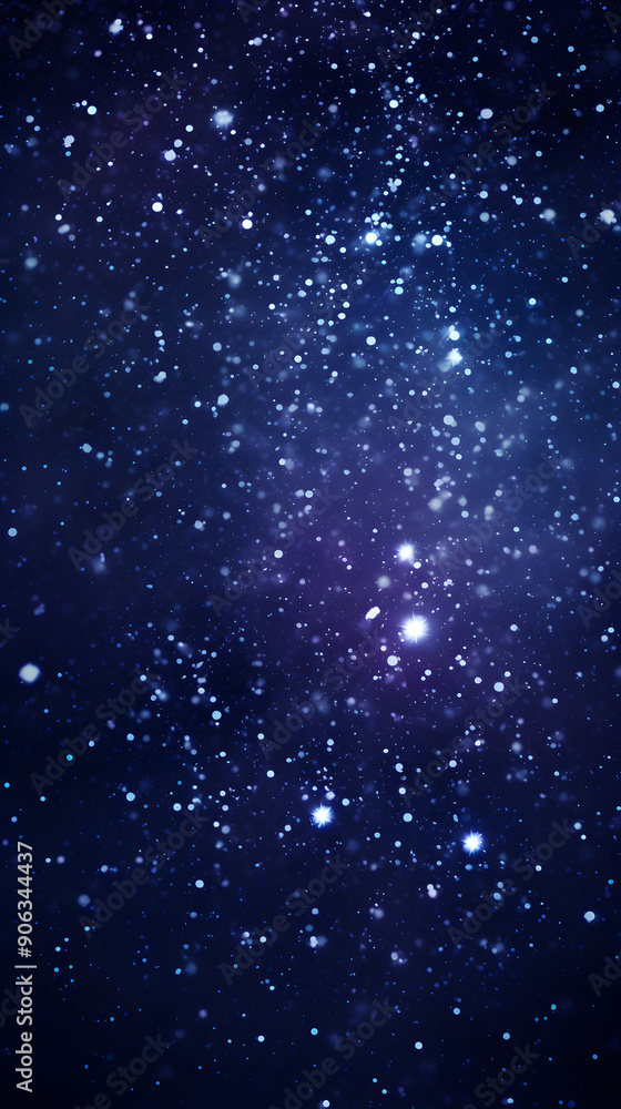 Fototapeta premium Digital blue and purple star pattern abstract poster background