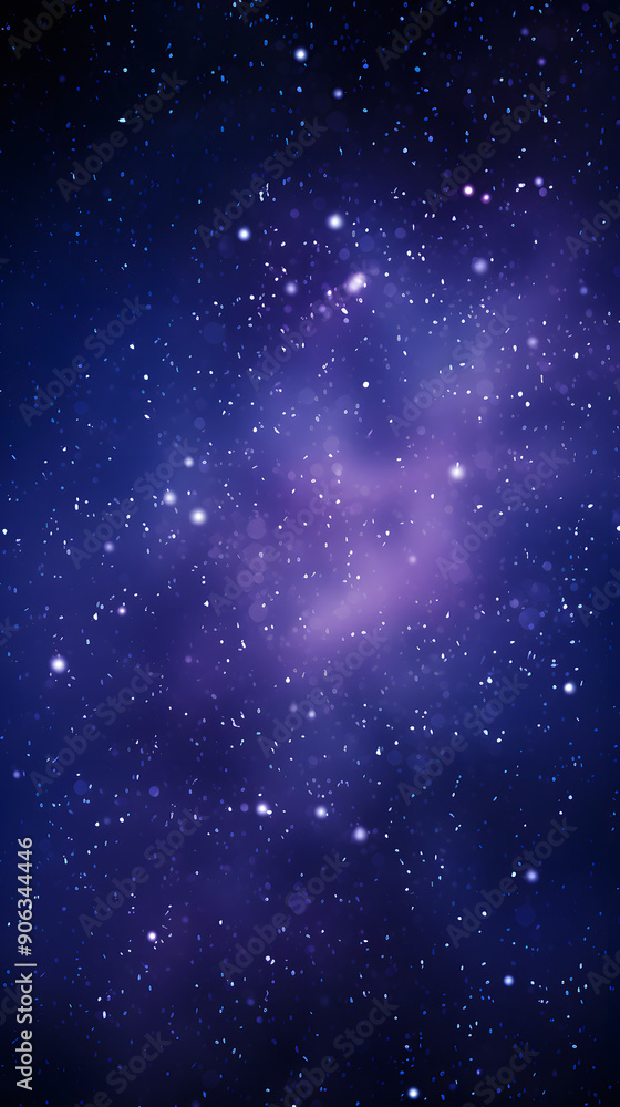 Fototapeta premium Digital blue and purple star pattern abstract poster background