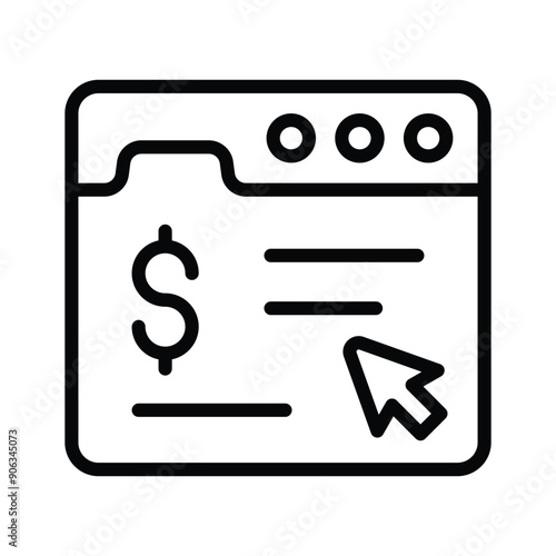 Maximise engagement with the pay-per-click icon for targeted advertising strategies.
