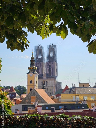 Obraz na płótnie Zagreb Kroatien Altstadt und Sehenswürdigkeiten w salonie