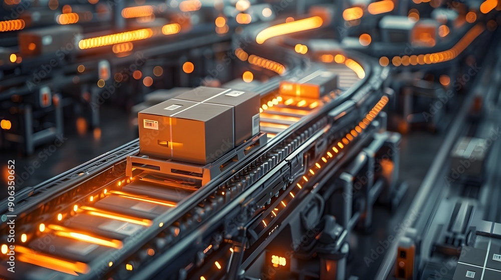 Advanced AI driven Logistics Hub Optimizing Efficient Package Delivery Advanced AI driven Logistics Hub Optimizing Efficient Package Delivery