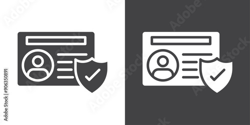 KYC icon Thin line illustration set