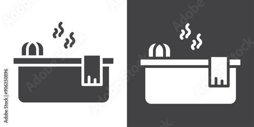 Jacuzzi icon Thin line illustration set